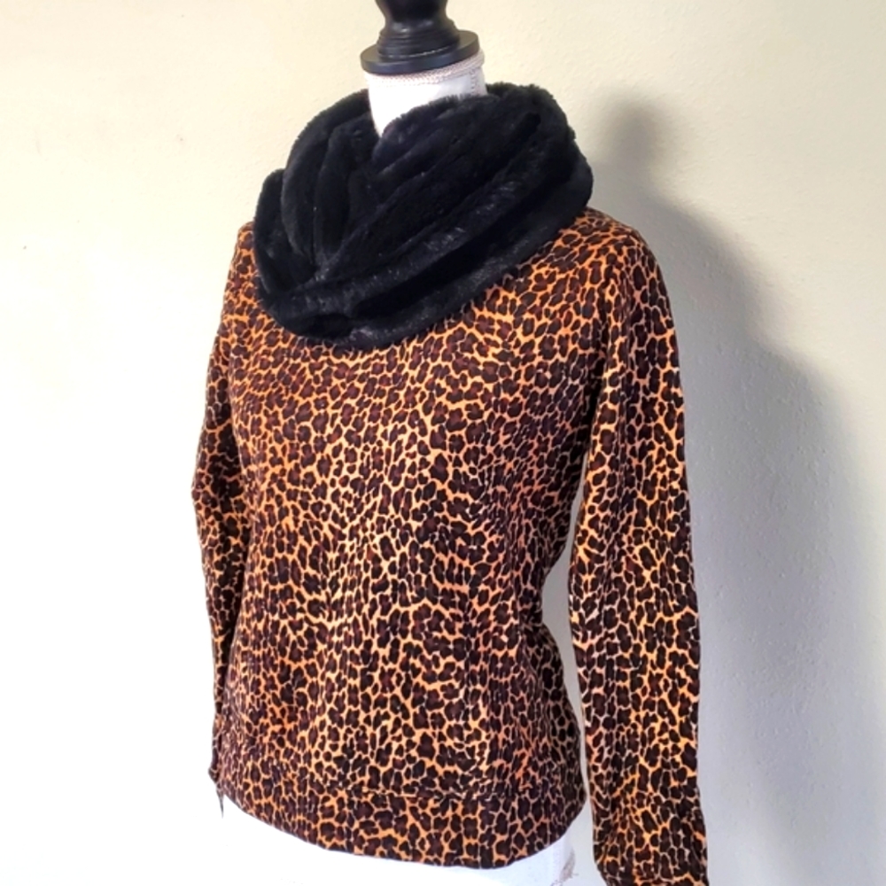 J. CREW Leopard Print Pullover - Size S (NWOT)